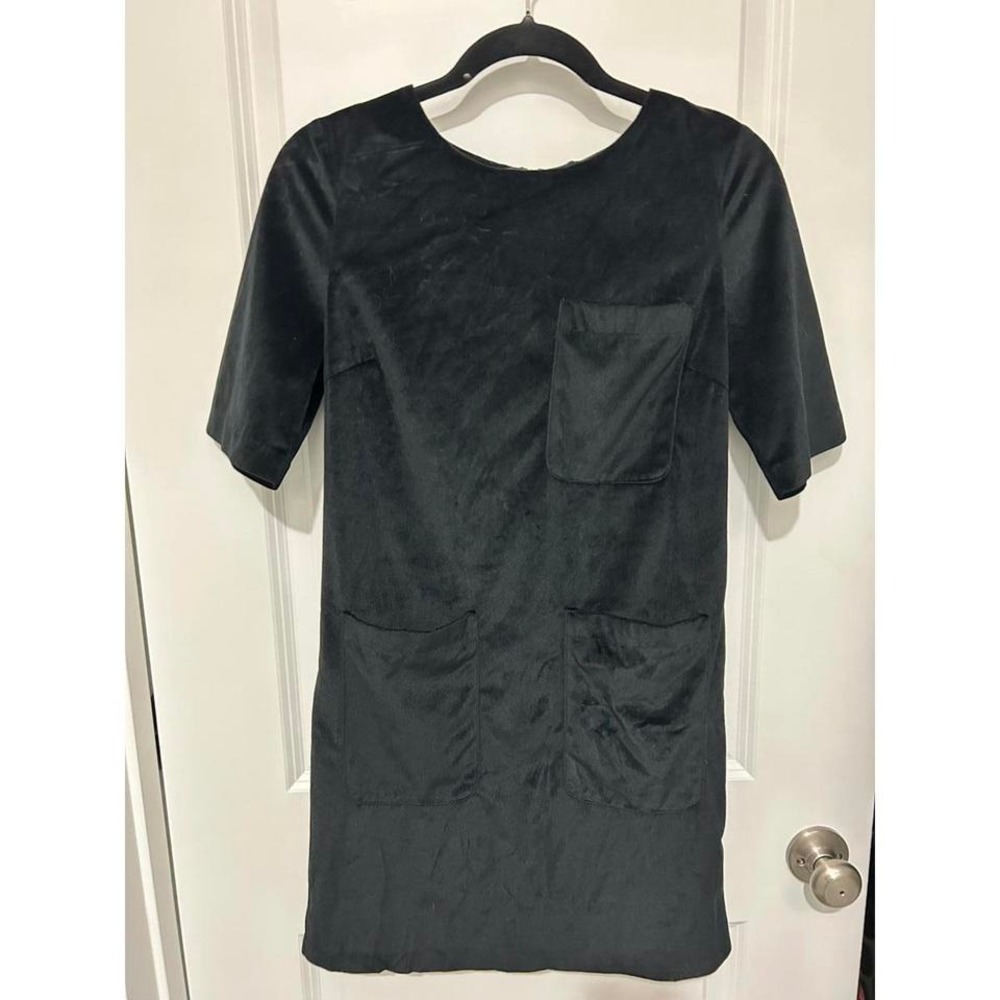 FRNCH‎ Paris Black Short Sleeve Dress with Pockets XS